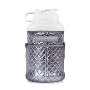 Hydrojug Bundle- White Hydrojug Pro, Luxe Pro Sleeve in Silver, and Straw